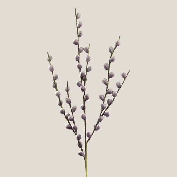 Purple & Grey Berry Branch Foam Flower