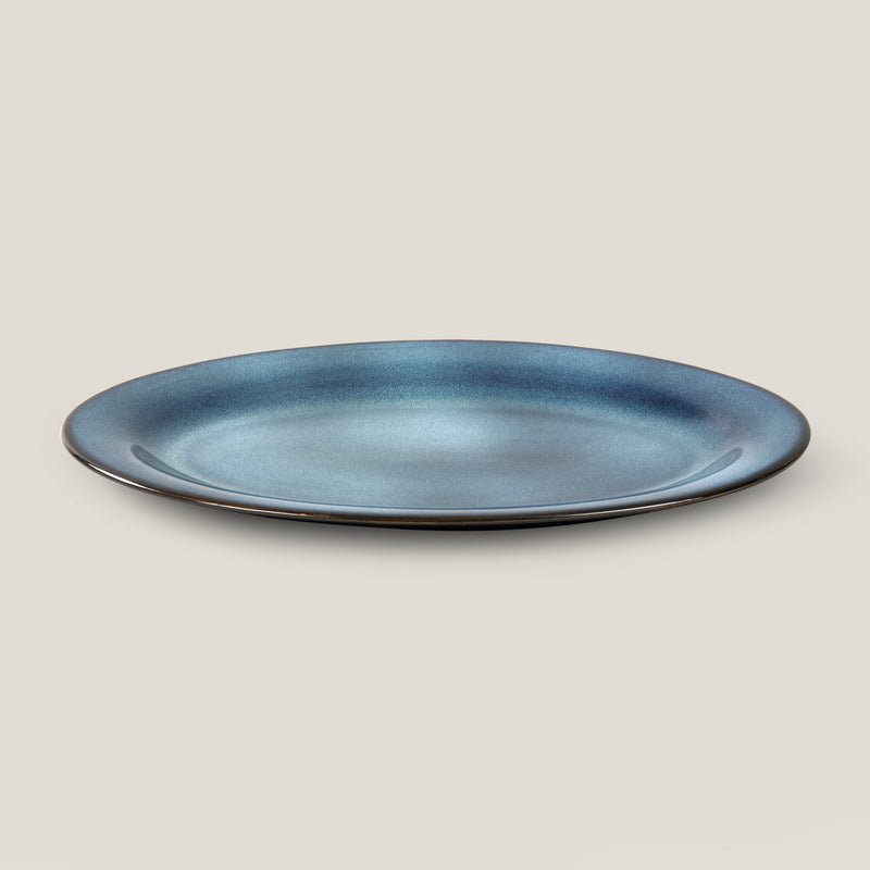 Blu Rice Plate Buy Wildflower Blue Oval Rice Platter – Address Home