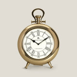 Saxony Gold Table Clock