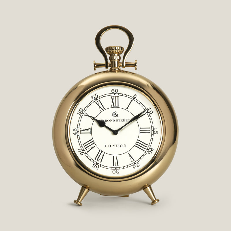 Saxony Gold Table Clock