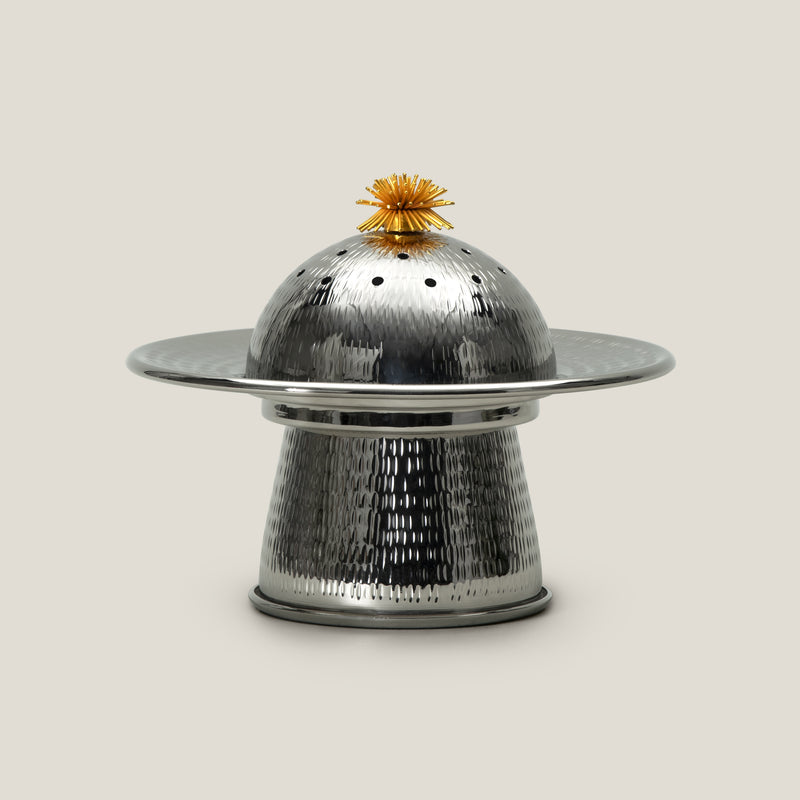 Redolence Nickel & Gold Dhuna Loban Burner