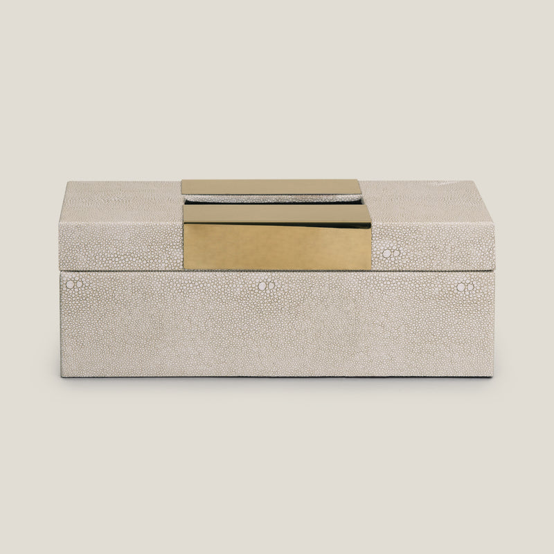 Glam Gecko Beige Tissue Box