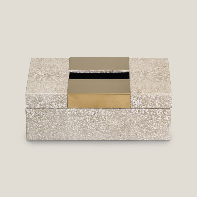 Glam Gecko Beige Tissue Box