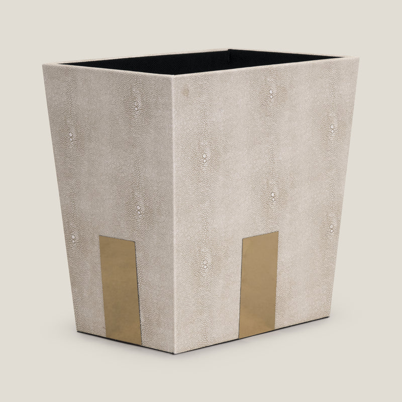 Glam Gecko Beige Dustbin