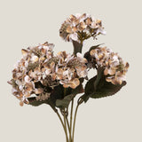 Beige Hydrangea Bunch Faux Flower