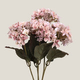 Pink Hydrangea Bunch Faux Flower