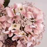 Pink Hydrangea Bunch Faux Flower