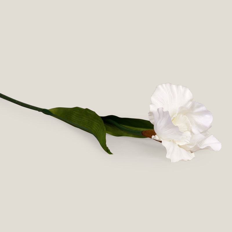 Off White Iris Faux Flower