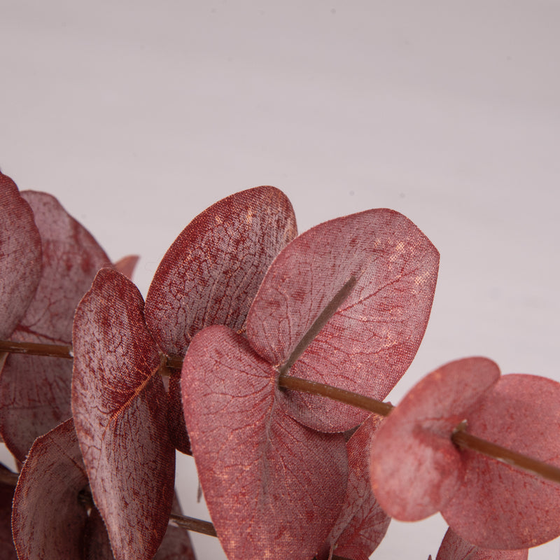 Red Elephant Bush Branch Faux Flower