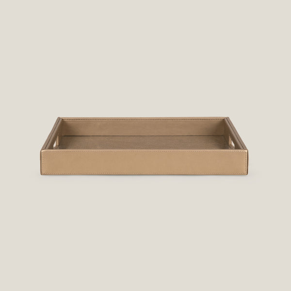 Pixel Dull Gold Square Serving Tray