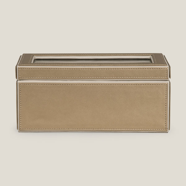 Pixel Dull Gold Watch Box