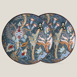 Wildflower Blue Printed Dinner Plate Set of 2