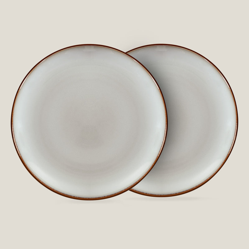 Aster Grey Dinner Plate Set of 2