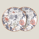 Aster Grey Printed Dinner Plate Set of 2