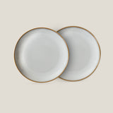 Aster Grey Quarter Plate Set of 2