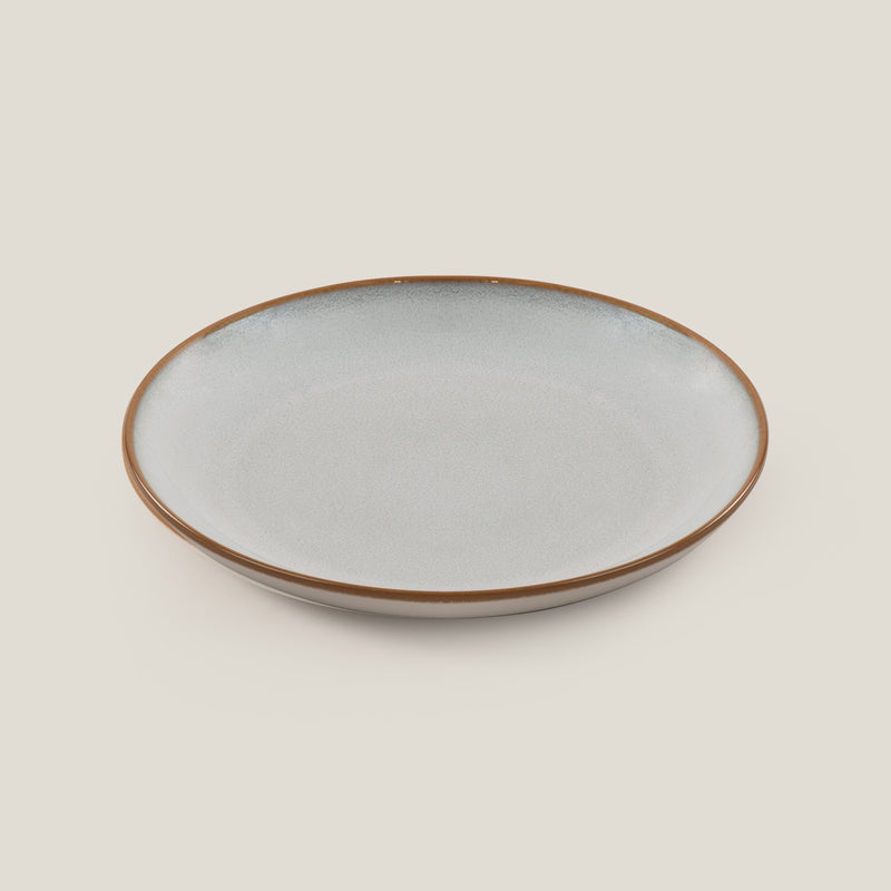 Aster Grey Quarter Plate Set of 2