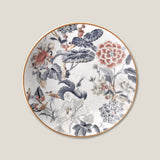 Aster Grey Printed Quarter Plate Set of 2