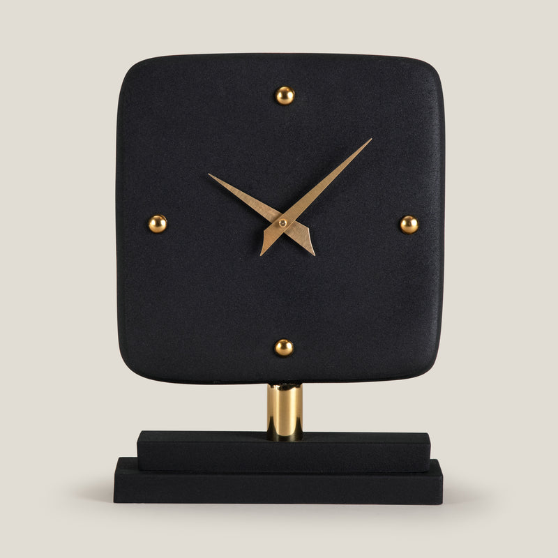 Odyssey Black Table Clock