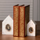 Othello White Bookend Set of 2