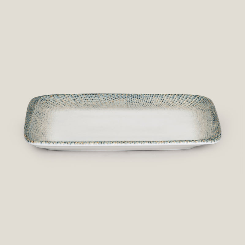 Sway Blue Ceramic Snack Platter S