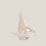 Duccio Di Segna Gold Crystal Sailing Boat Sculpture M