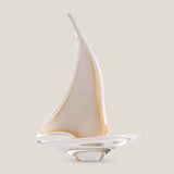 Duccio Di Segna Gold Crystal Sailing Boat Sculpture L