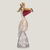 Duccio Di Segna White & Gold Crystal Pelican Sculpture