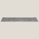 Luxe Textura Grey Table Runner