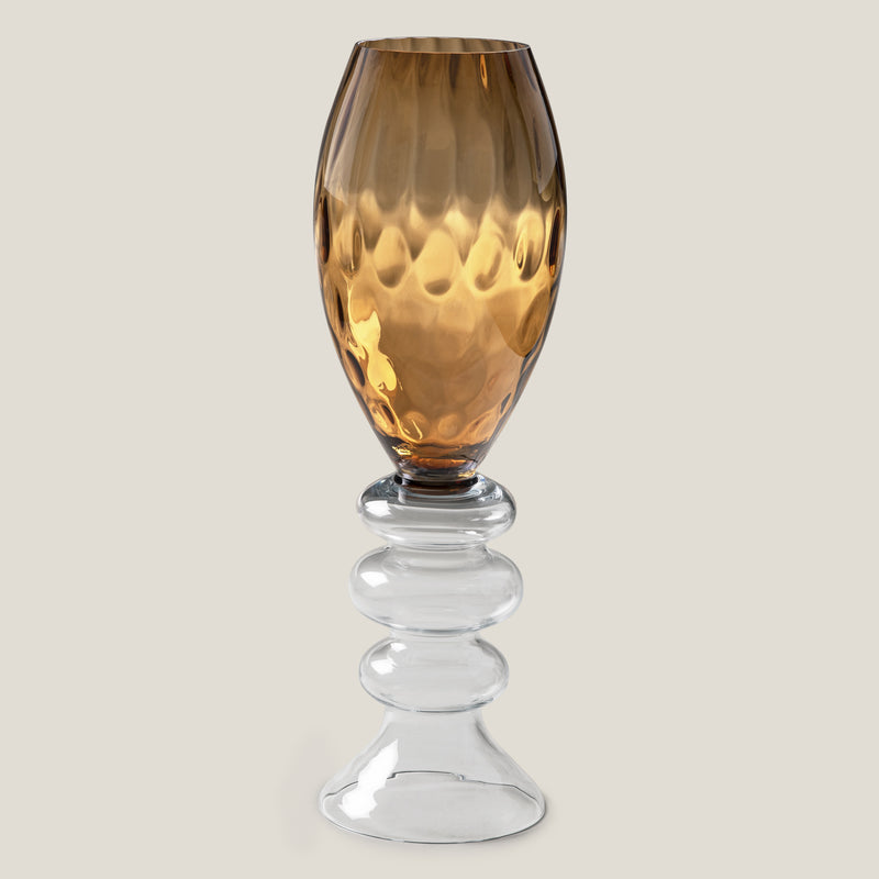 Camilla Amber Glass Floor Vase