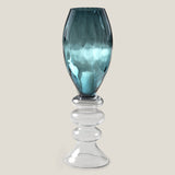 Camilla Teal Glass Floor Vase