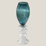 Camilla Teal Glass Floor Vase