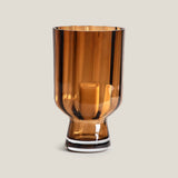 Twilight Amber Glass Hurricane