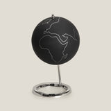 Blackboard Black & Nickel Globe