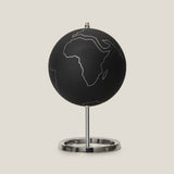 Blackboard Black & Nickel Globe