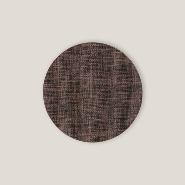 Luxe Textura Brown Coaster Set of 6