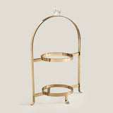 Oro Gold 2 Tier Cake Stand