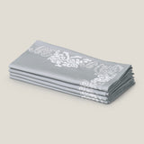 Medeira Grey Emb. Napkin Set of 4