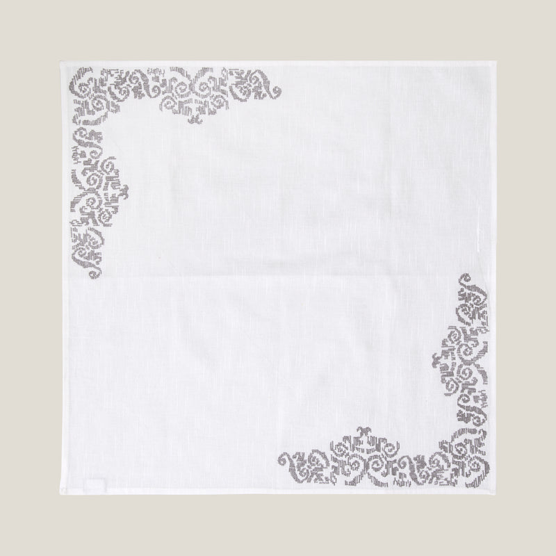 Medeira Off White Emb. Napkin Set of 4