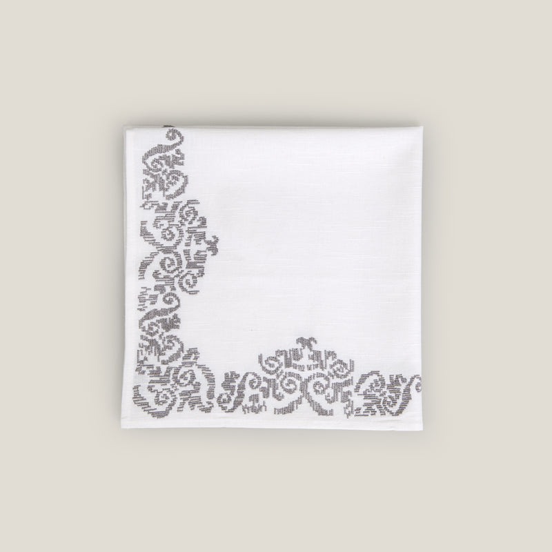 Medeira Off White Emb. Napkin Set of 4