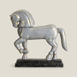 Bronco Horse Grey Sculpture