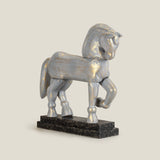 Bronco Horse Grey Sculpture