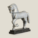 Bronco Horse Grey Sculpture