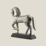 Bronco Horse Grey Sculpture
