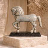 Bronco Horse Grey Sculpture