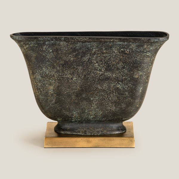 Candelora Antique Green Vase