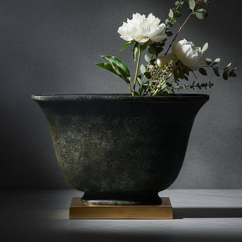 Candelora Antique Green Vase