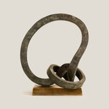 Mobius Antique Green Sculpture