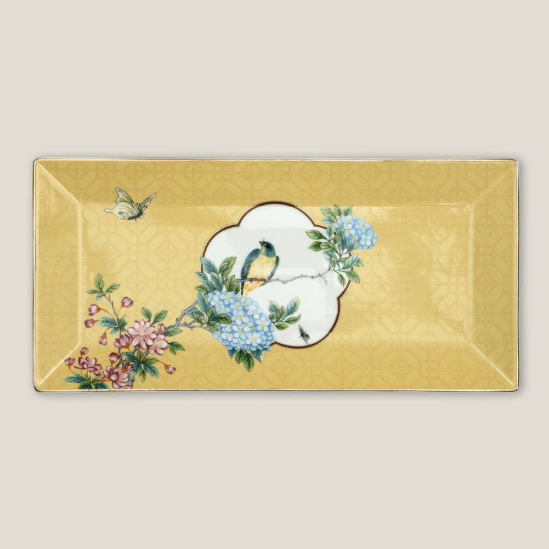 Sakura Yellow Rectangular Platter