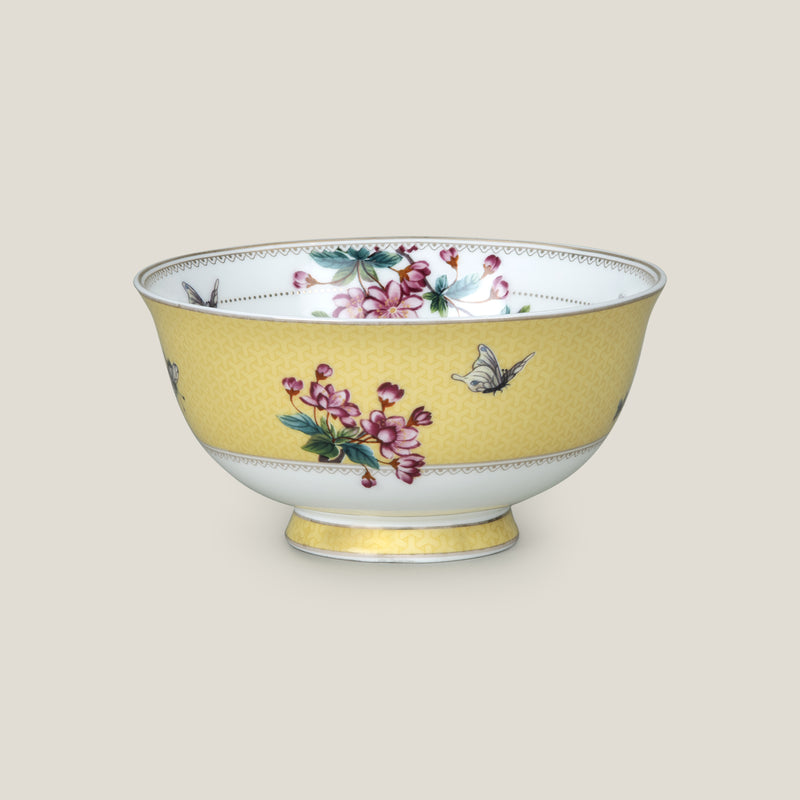 Sakura Yellow Serving Bowl