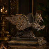 Lord Garud Antique Grey Sculpture
